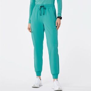 Figs Oasis Blue Uman Relaxed High Waisted Jogger Scrub Pants TALL
